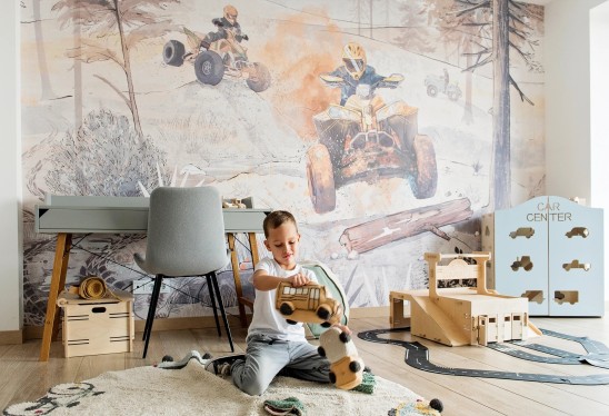 QUAD ROAD - tapeta dla chłopaka z motywem motoryzacyjnym