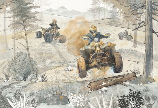 QUAD ROAD - tapeta dla chłopaka z motywem motoryzacyjnym