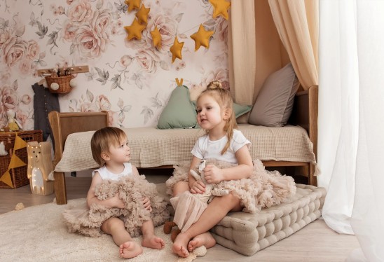 ROMANTIC BRIGHT - tapeta do pokoju dziewczynki