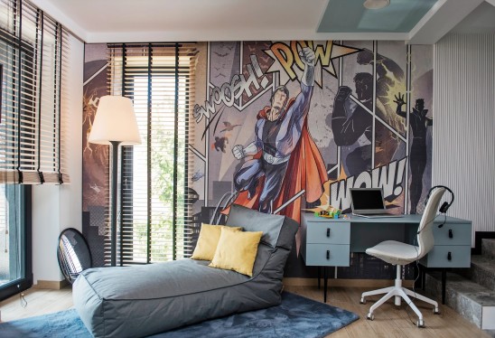 SUPERHERO - komiksowa tapeta dla chłopaka