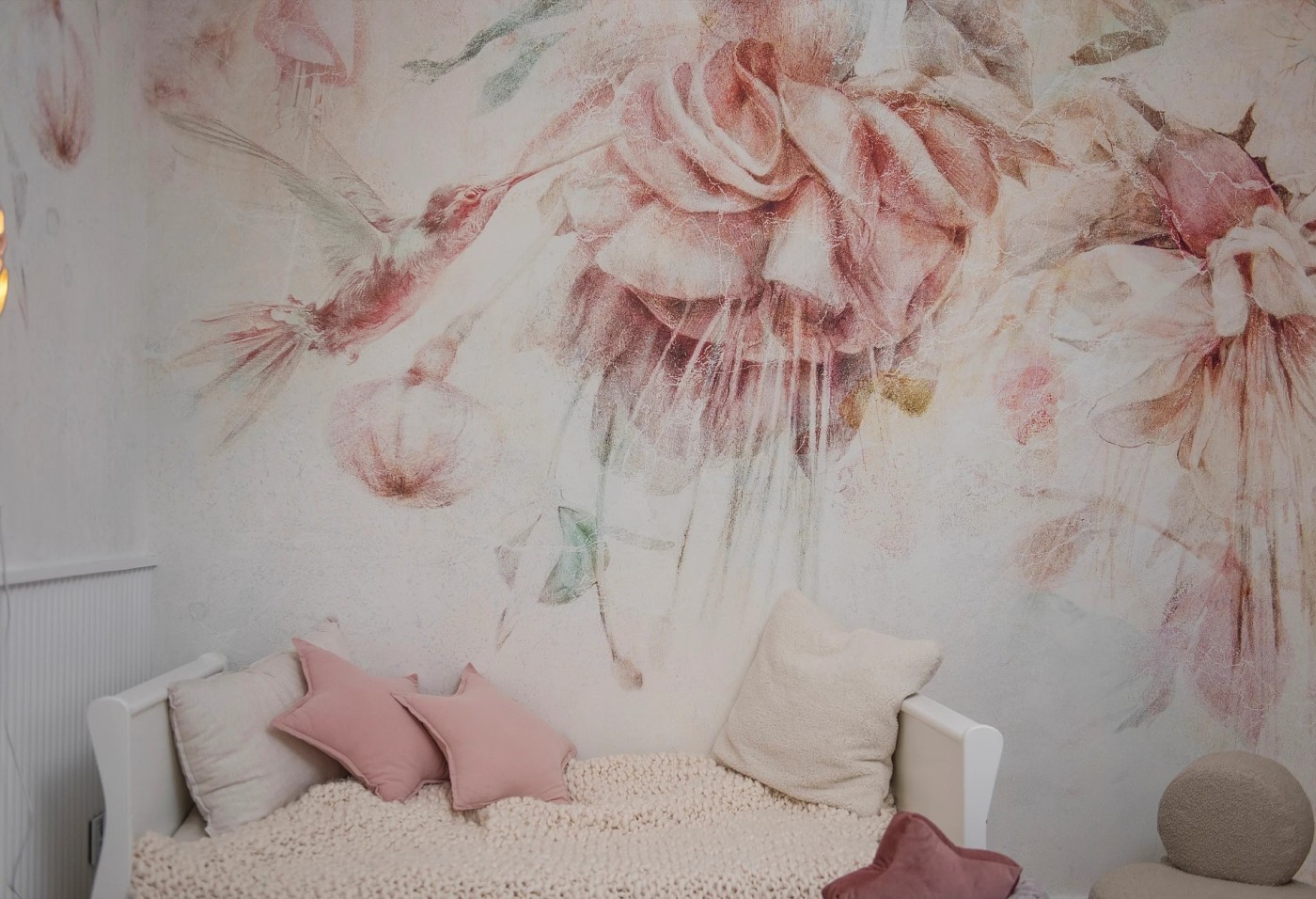 SWINGTIME FUCHSIA - colibri - tapeta dla dziewczynki z kolibrem SWINGTIME FUCHSIA - colibri - tapeta dla dziewczynki z kolibrem