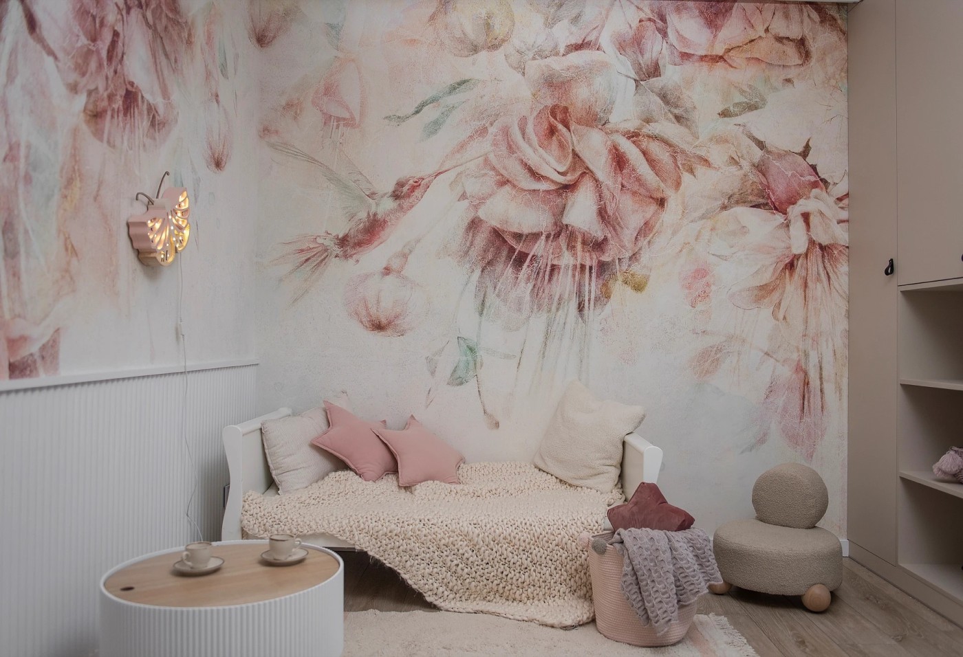 SWINGTIME FUCHSIA - colibri - tapeta dla dziewczynki z kolibrem SWINGTIME FUCHSIA - colibri - tapeta dla dziewczynki z kolibrem