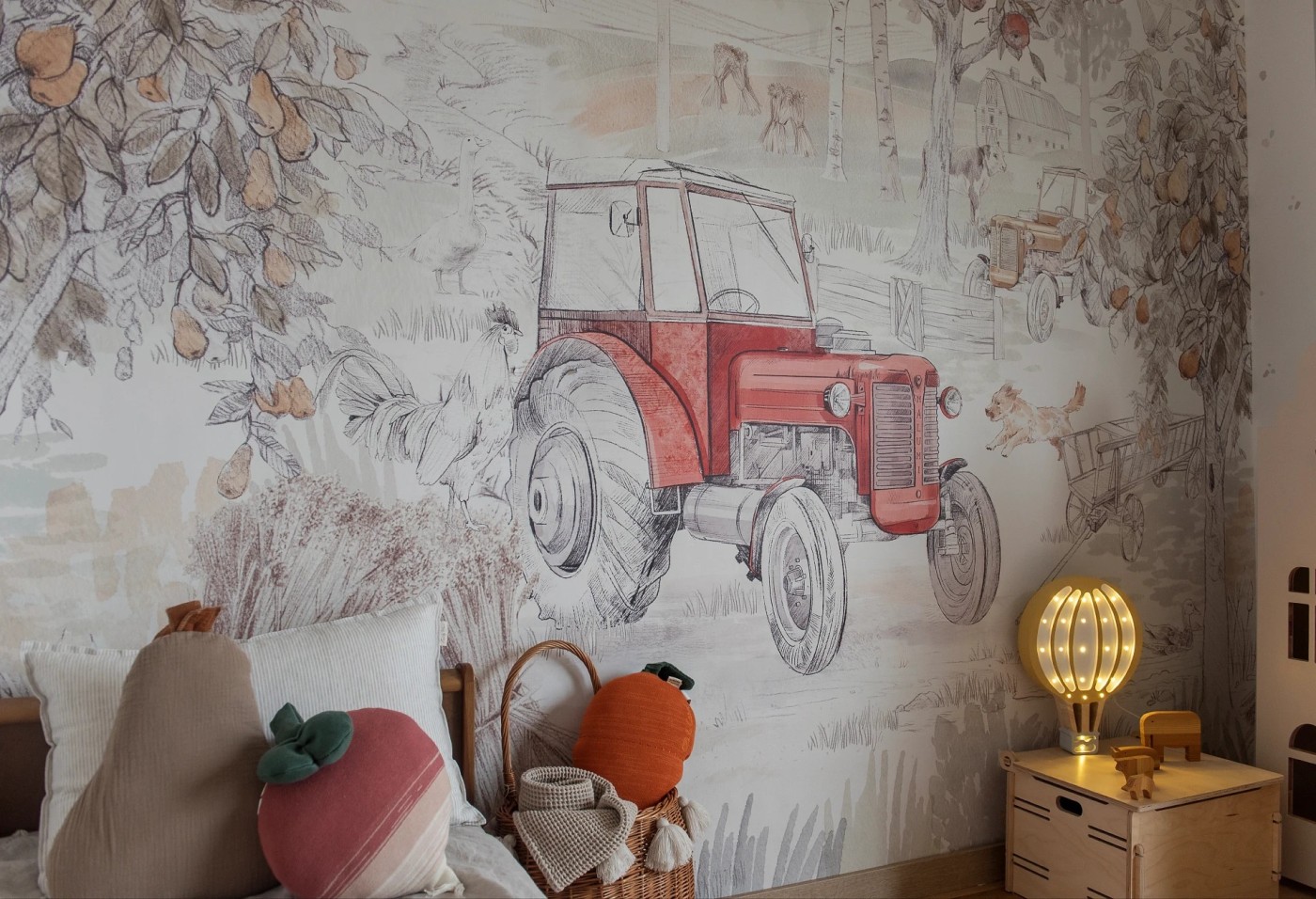 VINTAGE COUNTRY - boys - tapeta chłopięca w traktory