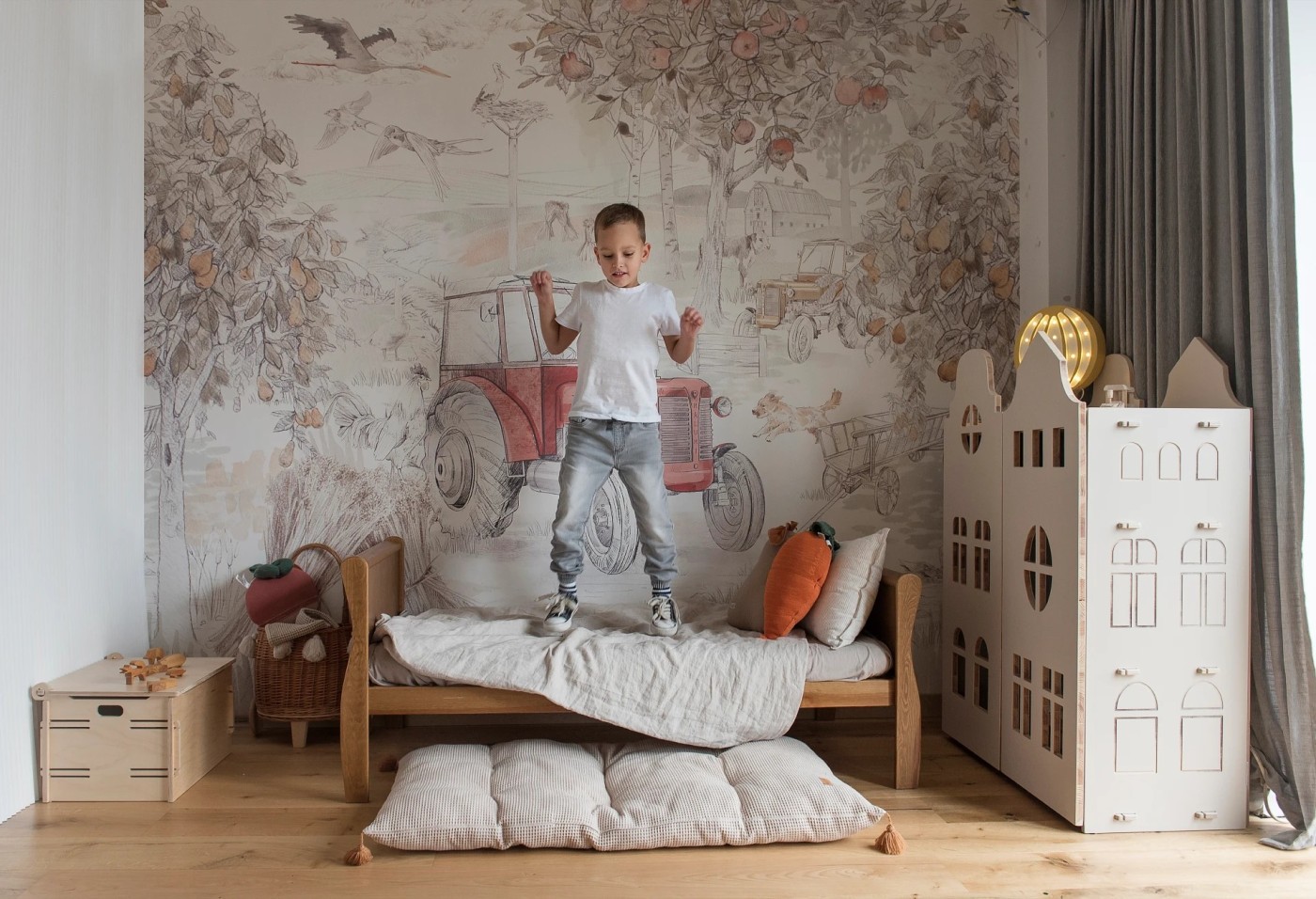 VINTAGE COUNTRY - boys - tapeta chłopięca w traktory