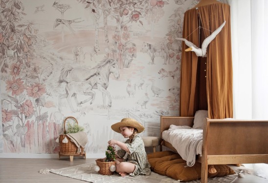 VINTAGE COUNTRY - Girls - tapeta rustykalna dla dziewczynki
