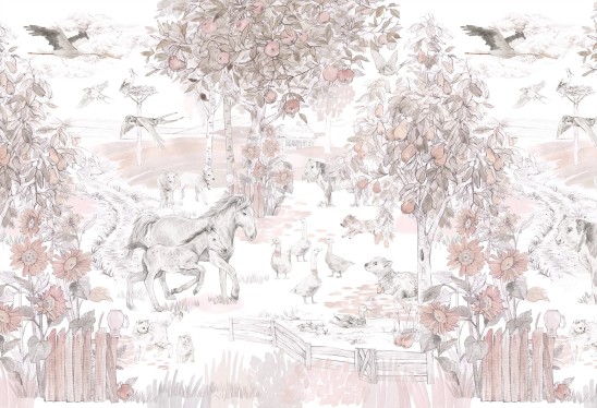 VINTAGE COUNTRY - Girls - tapeta rustykalna dla dziewczynki