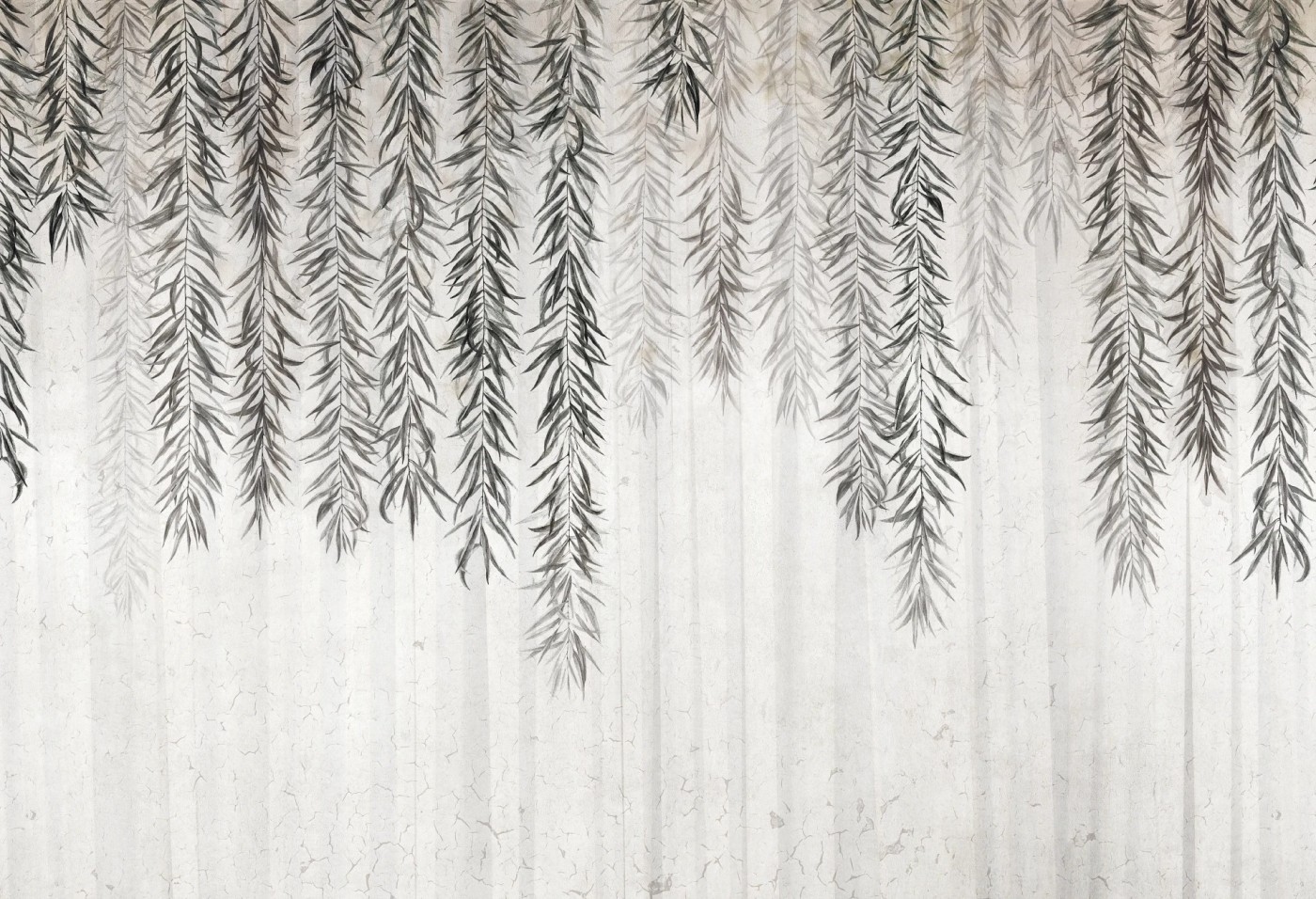 BOTANICA - vine black - tapeta florystyczna do salonu lub sypialni