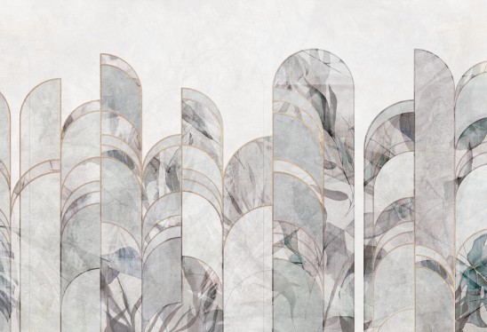 ARCHEO - windy blue - tapeta artystyczna do salonu lub sypialni