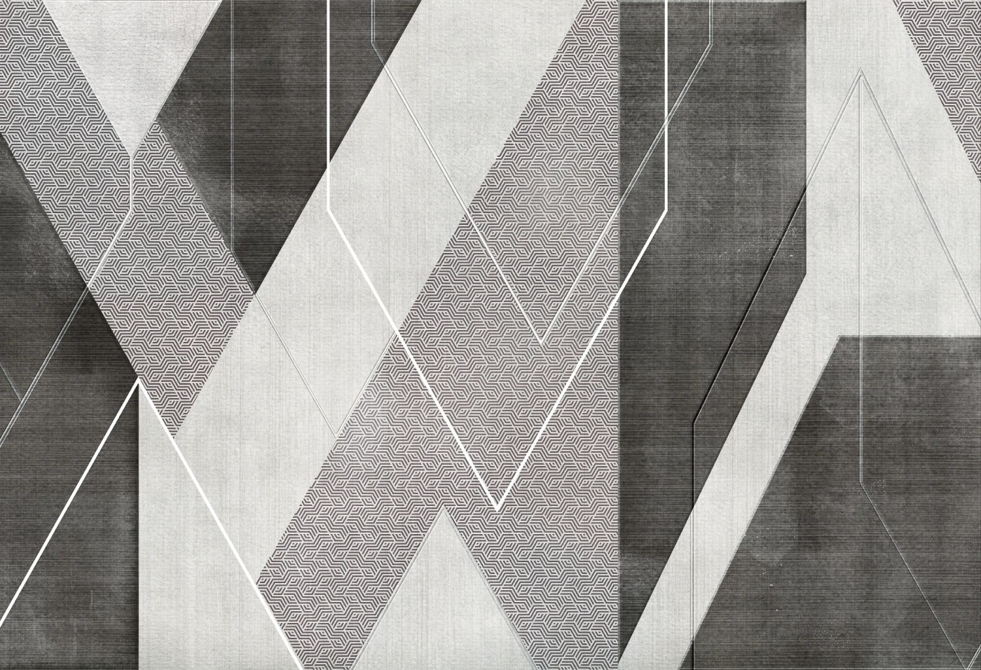 DIAMENTE - tapeta geometryczna w stylu skandynawskim