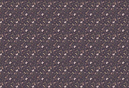 ŁĄKA MOTYLI - deep purple - tapeta w motyle
