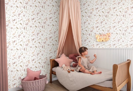 ŁĄKA MOTYLI - bright - tapeta w motyle