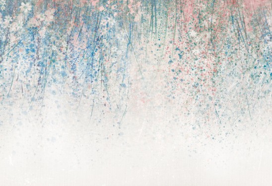 copy of BLOOM UP - purple - tapeta ogród wielkich kwiatów do pokoju dziecięcego