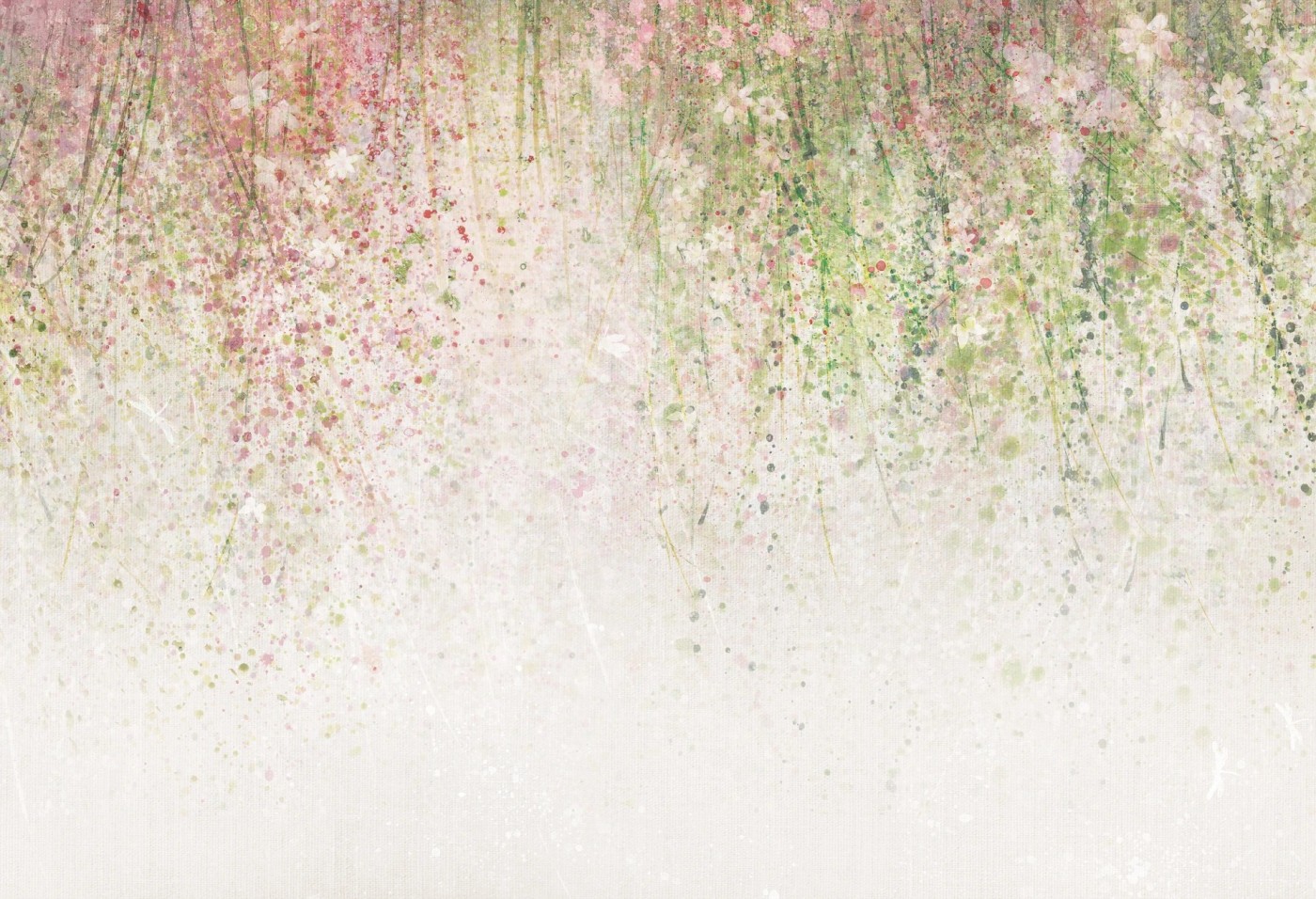 DAISY UP - green - tapeta kwiatowa do pokoju nastolatki DAISY UP - green - tapeta kwiatowa do pokoju nastolatki