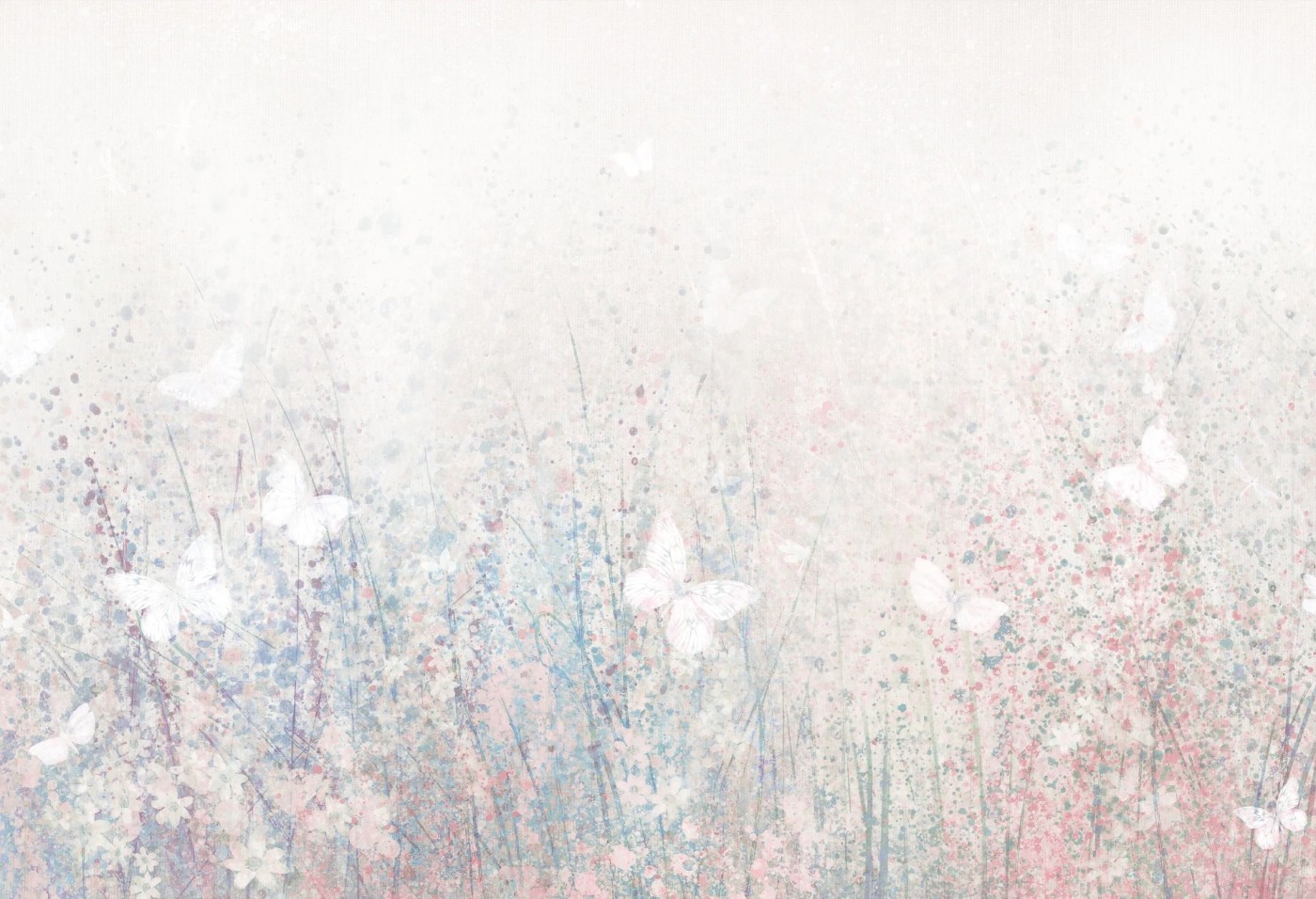 DAISY - powder - tapeta artystyczna dla nastolatki