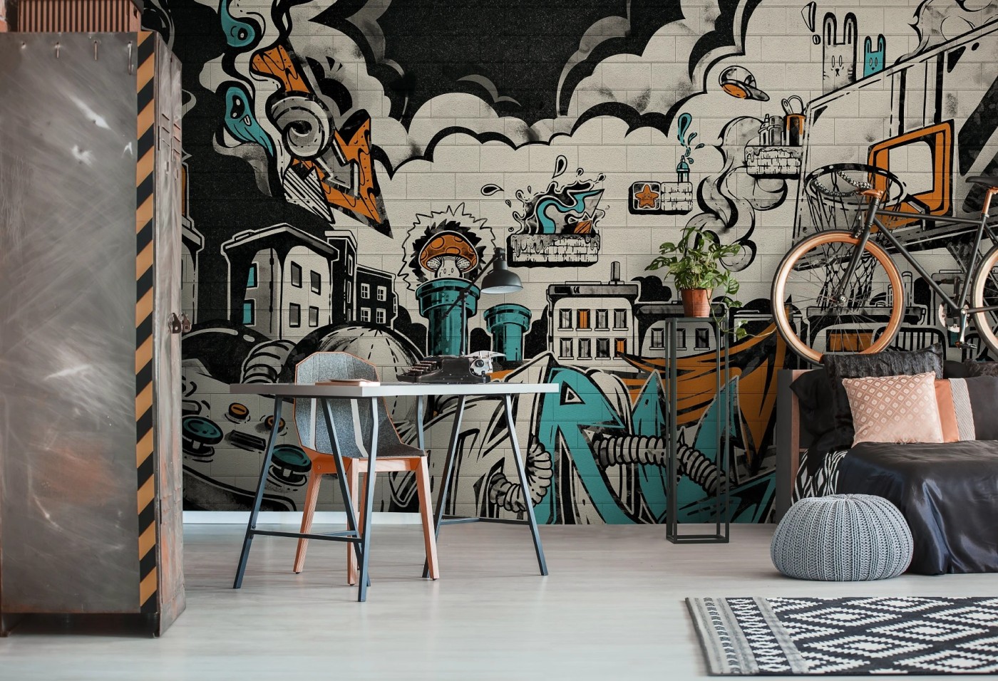 copy of copy of GAMING ROOM - boys - tapeta do pokoju gracza