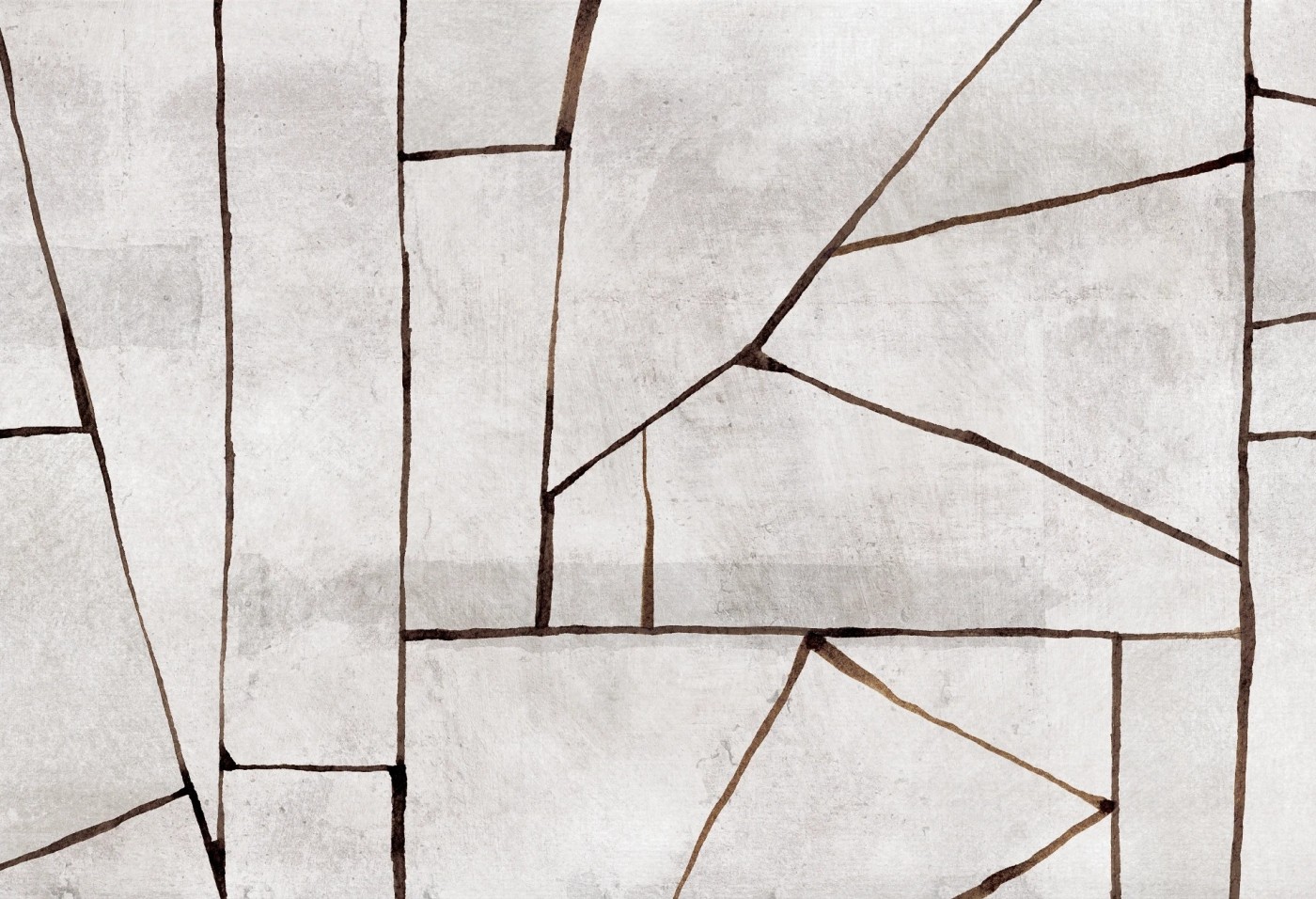 LINEA - coffee - tapeta geometryczna w stylu skandynawskim