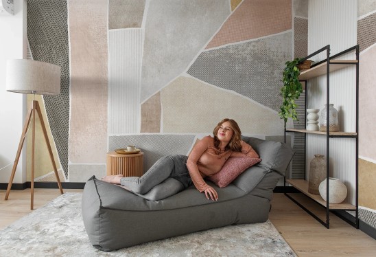 LINEA - patchwork - tapeta geometryczna w stylu skandynawskim