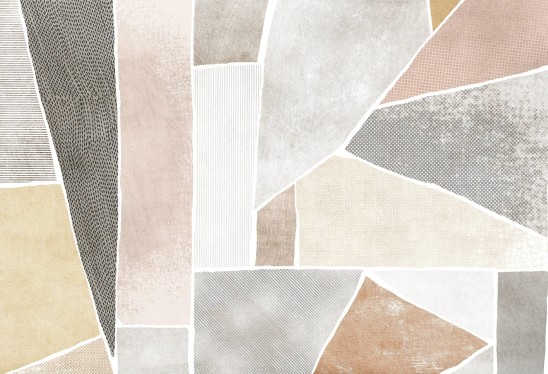 LINEA - patchwork - tapeta geometryczna w stylu skandynawskim