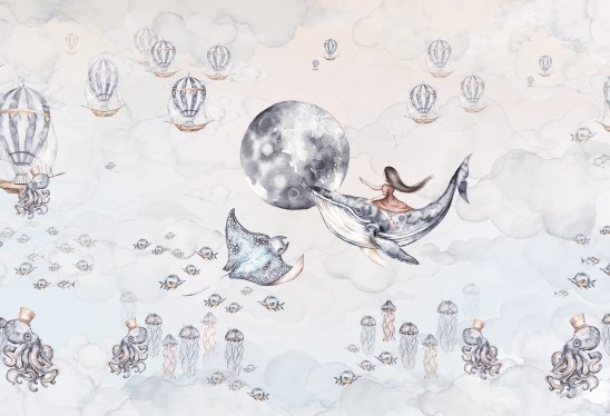 OCEAN DEEP - marzenia Tosi - tapeta dla małej artystki