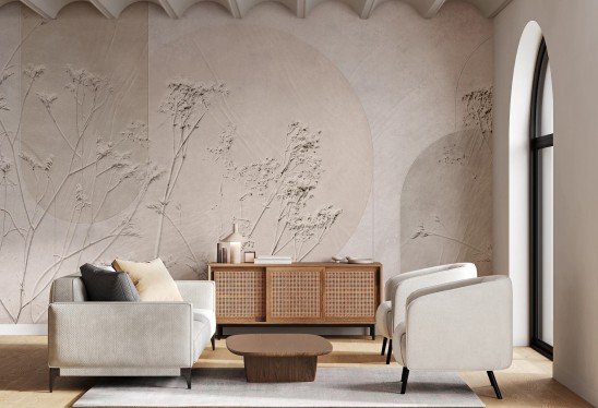 copy of copy of copy of copy of ORBIS- pastel- tapeta z wzorem roślinnym do salonu lub sypialni