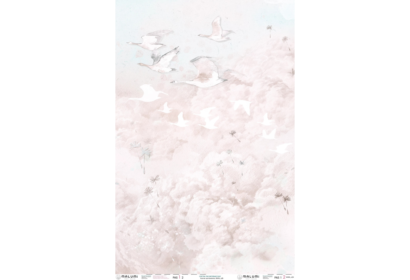 DREAM KIDS - rose  ,,A'' - 155 cm x 237 cm - tapeta idealna do sztukaterii