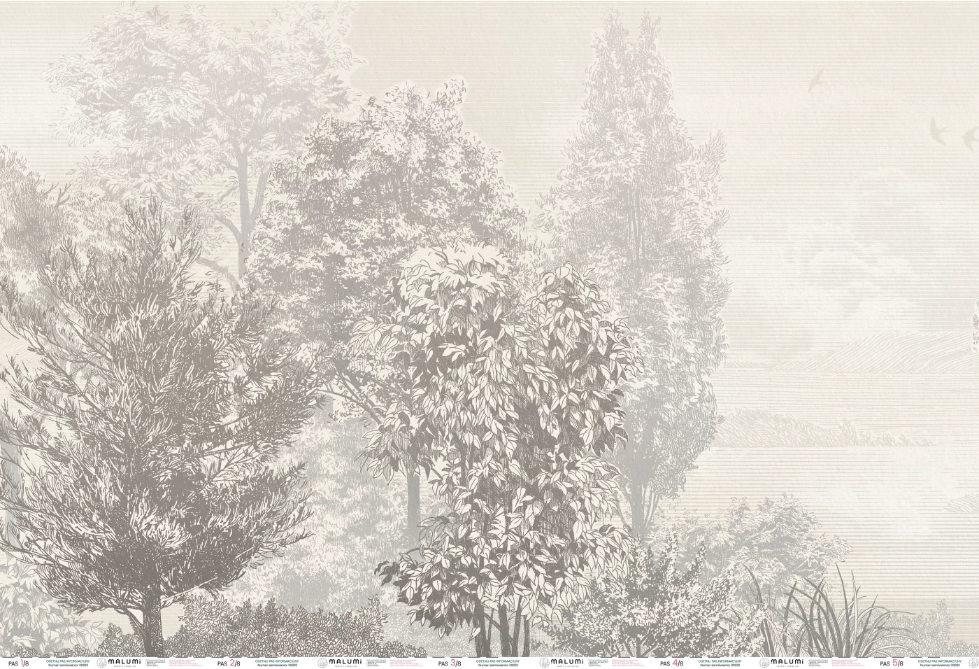 COSTA - beige - 421 cm x 287 cm - tapeta idealna do salonu