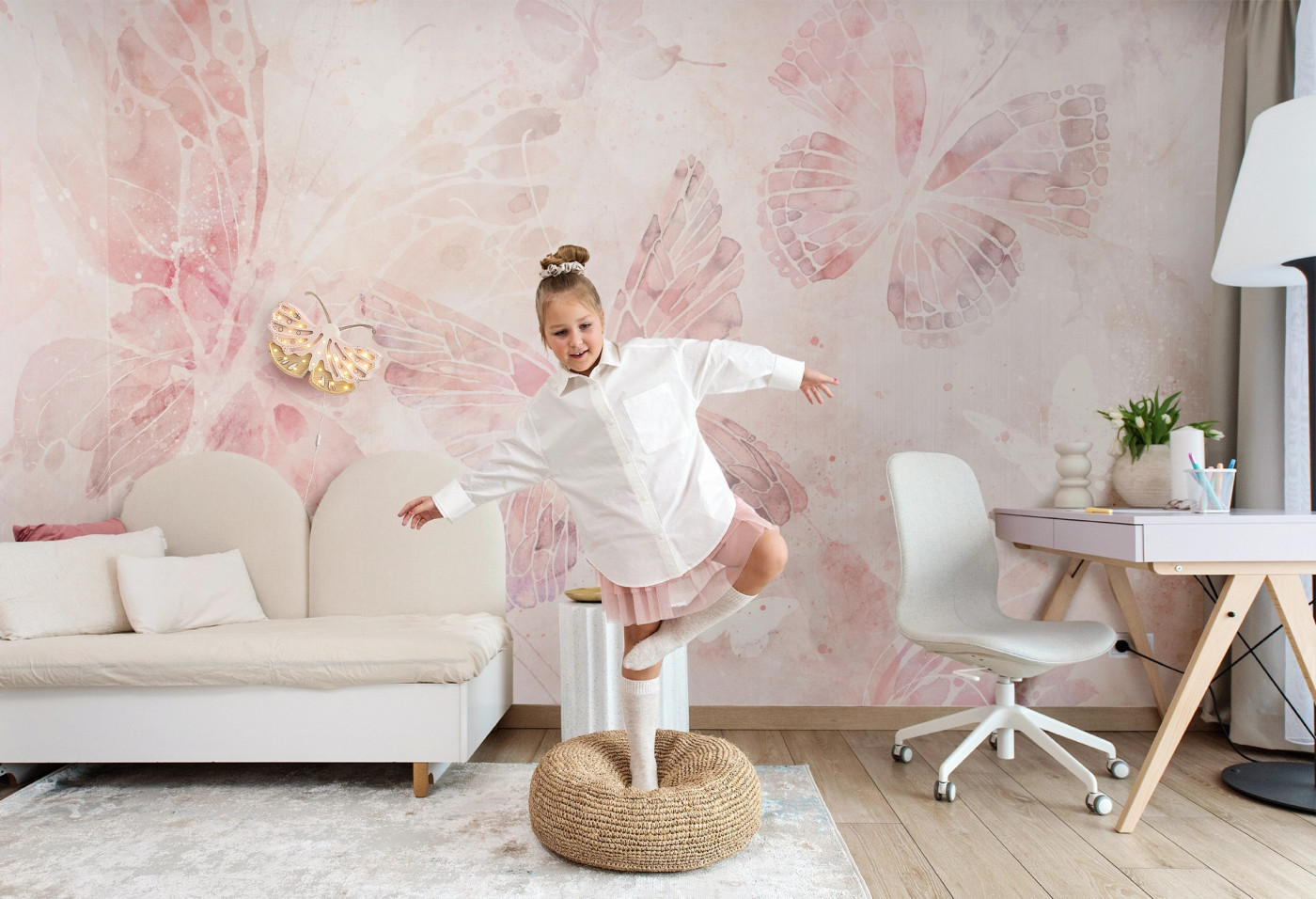 MARIPOSA - rose- tapeta dla nastolatki z motylami MARIPOSA - rose- tapeta dla nastolatki z motylami