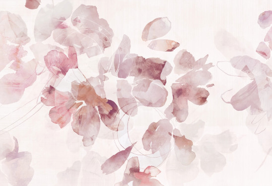 FORTUNA- rose - tapeta idealna zarówno do salonu, jak i do pokoju młodzieżowego