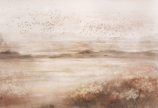 VISTA- amber - tapeta idealna do salonu lub sypialni