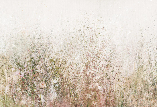 DAISY - olive- tapeta w modne wzory roślinne do salonu lub sypialni