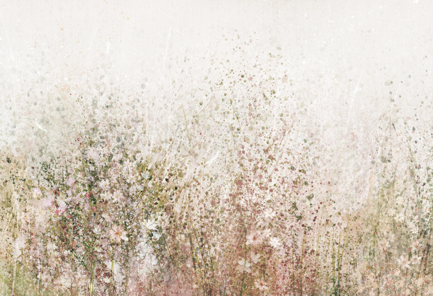 DAISY - olive- tapeta w modne wzory roślinne do salonu lub sypialni