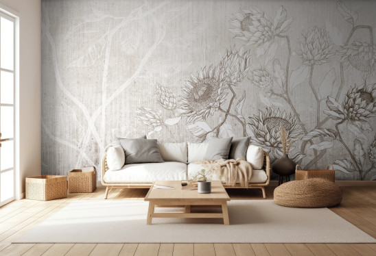 PROTEA - neutral - uniwersalna tapeta w neutralnych barwach