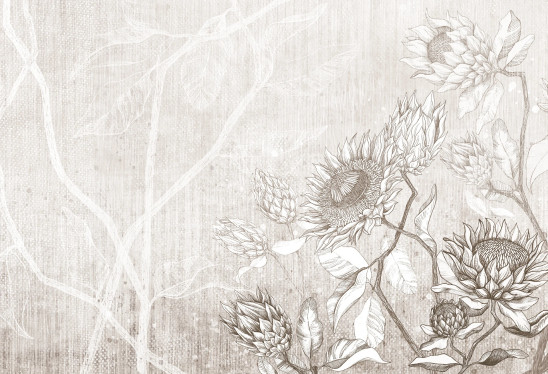 PROTEA - neutral - uniwersalna tapeta w neutralnych barwach