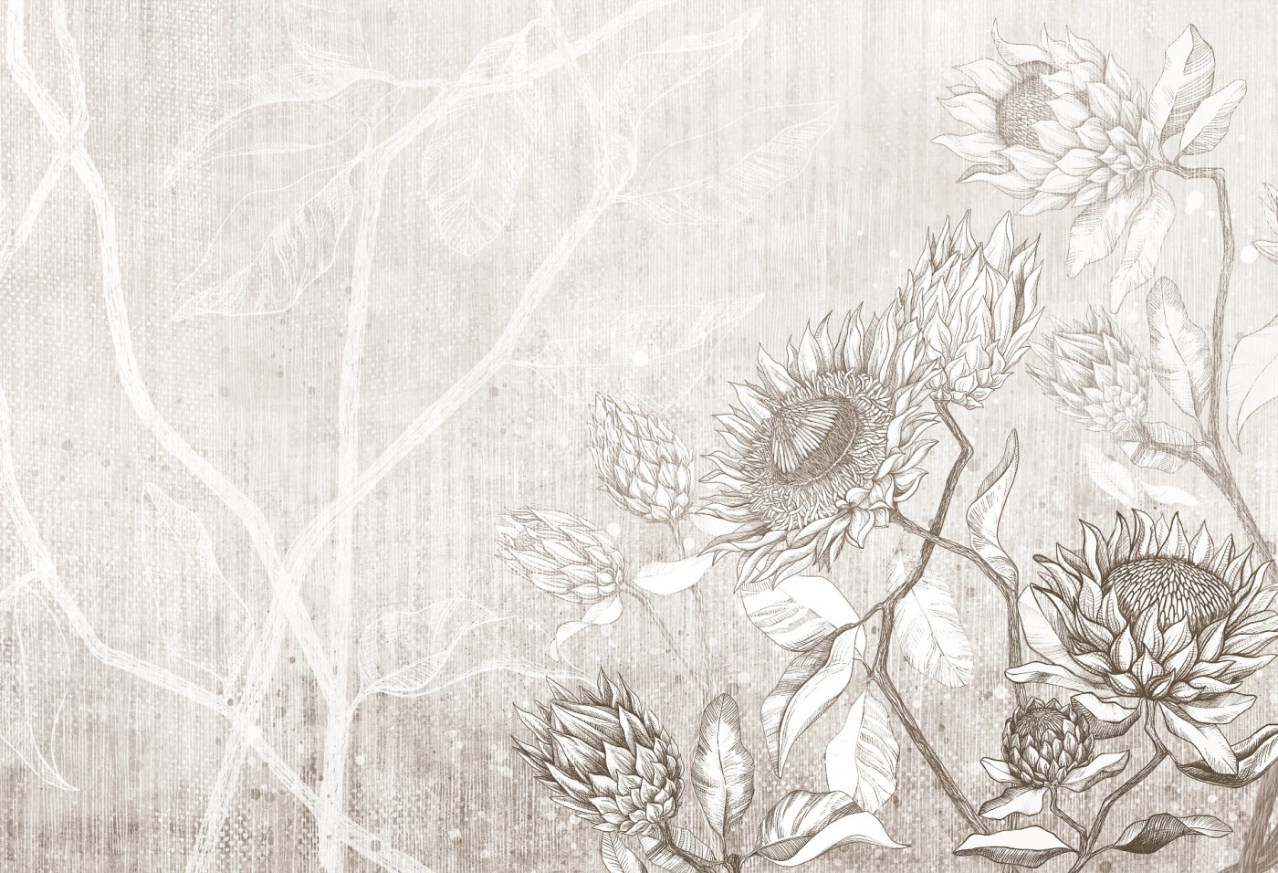 PROTEA - neutral - uniwersalna tapeta w neutralnych barwach PROTEA - neutral - uniwersalna tapeta w neutralnych barwach