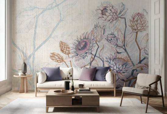 PROTEA MODERN - pastel - nowoczesna tapeta w pastelowych tonach