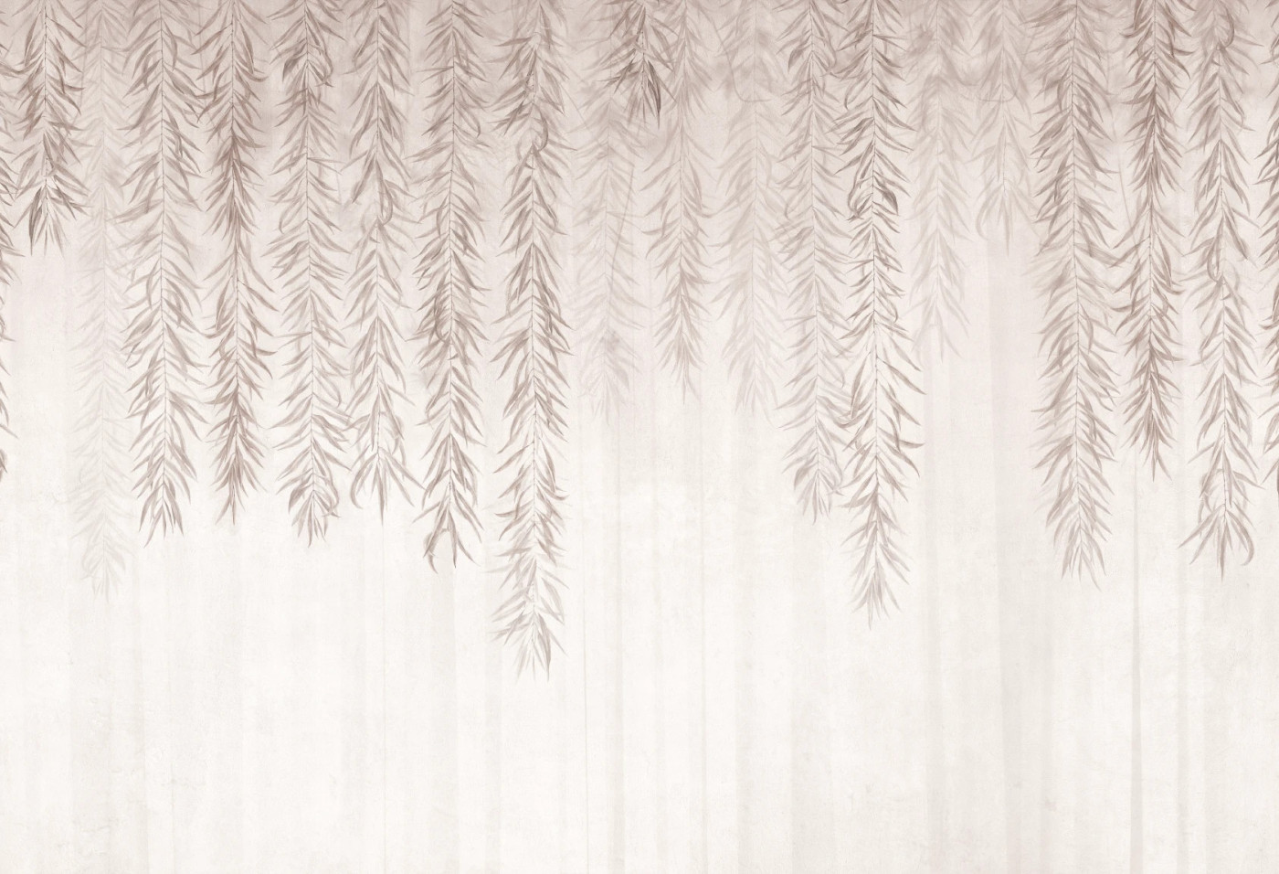 BOTANICA - beige - tapeta z motywem natury do salonu lub sypialni