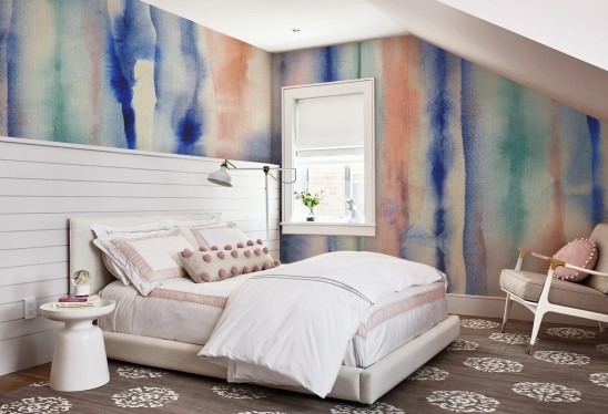 AURORA - pink abstraction -  abstrakcyjna tapeta młodzieżowa