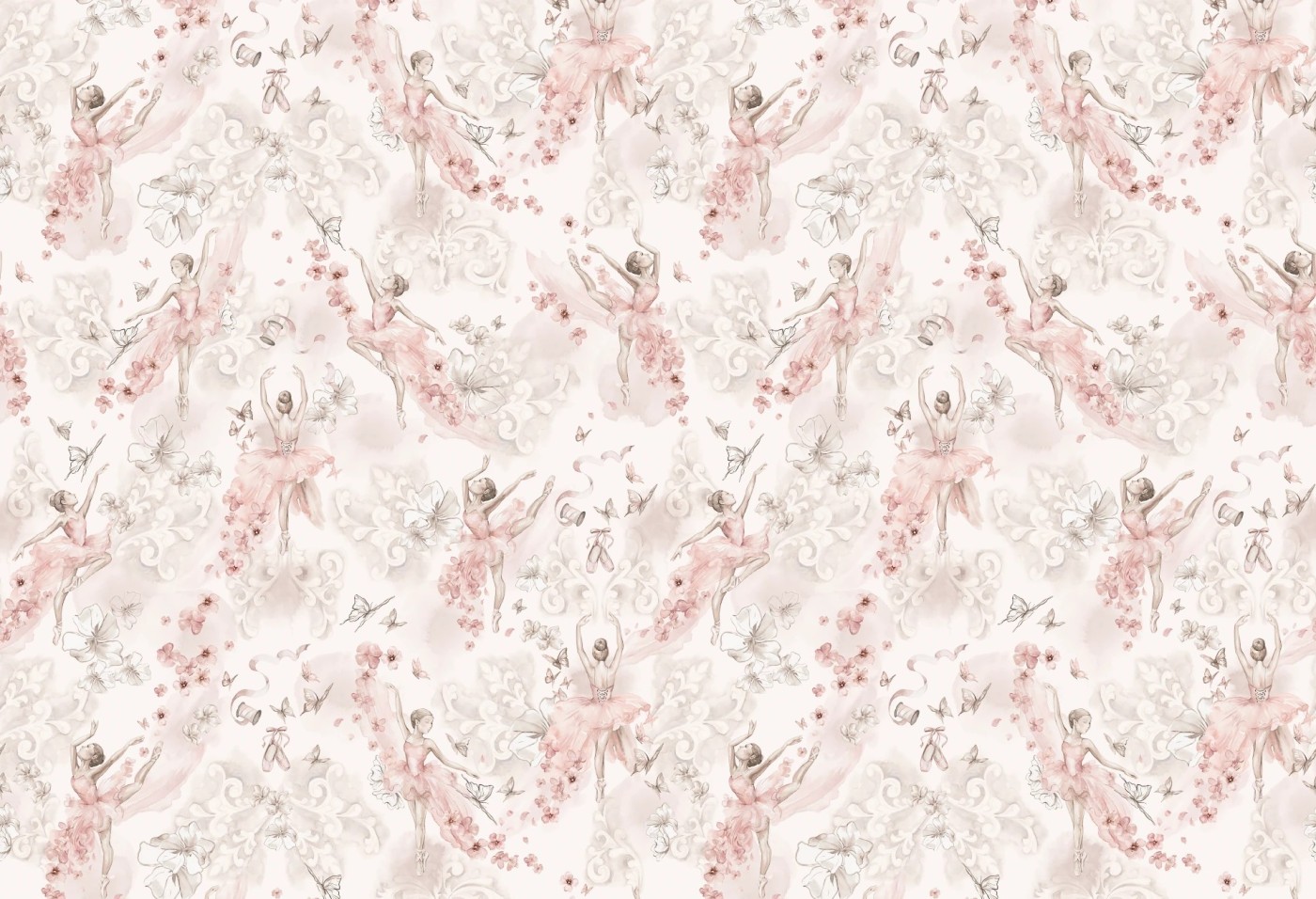 BALLERINAS - tapeta dla dziewczynki w baletnice