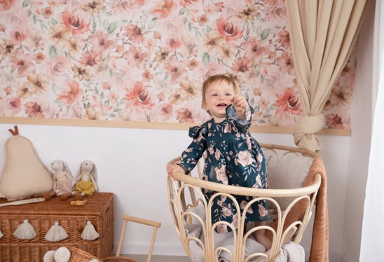 GARDEN OF MEMORIES - tapeta dziewczęca w kwiaty w stylu boho