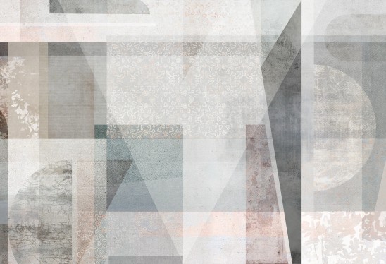 GEOMETRIC ABSTRACTION - nowoczesna tapeta do salonu