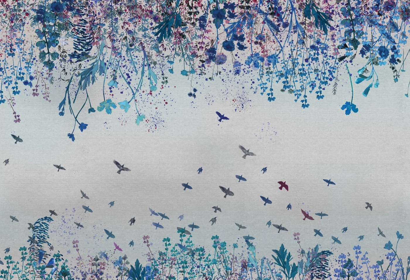 MEADOW - kolor 03 - tapeta dla nastolatki w kwiaty