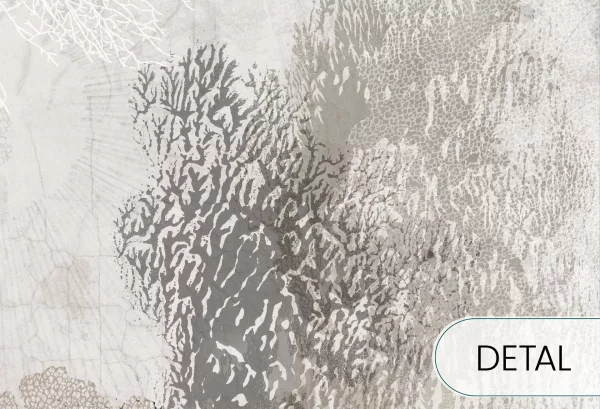 AQUARIA - soft - strukturalna tapeta do salonu i sypialni z rafą koralową i skamielinami - detal
