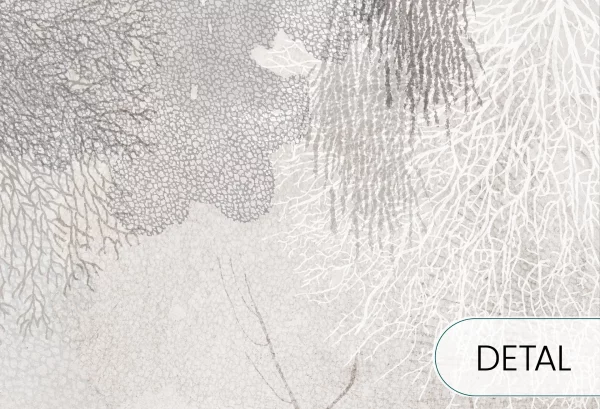 AQUARIA - soft - strukturalna tapeta do salonu i sypialni z rafą koralową i skamielinami - detal