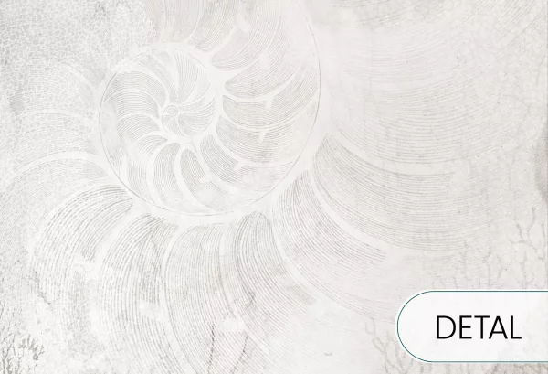 AQUARIA - soft - strukturalna tapeta do salonu i sypialni z rafą koralową i skamielinami - detal