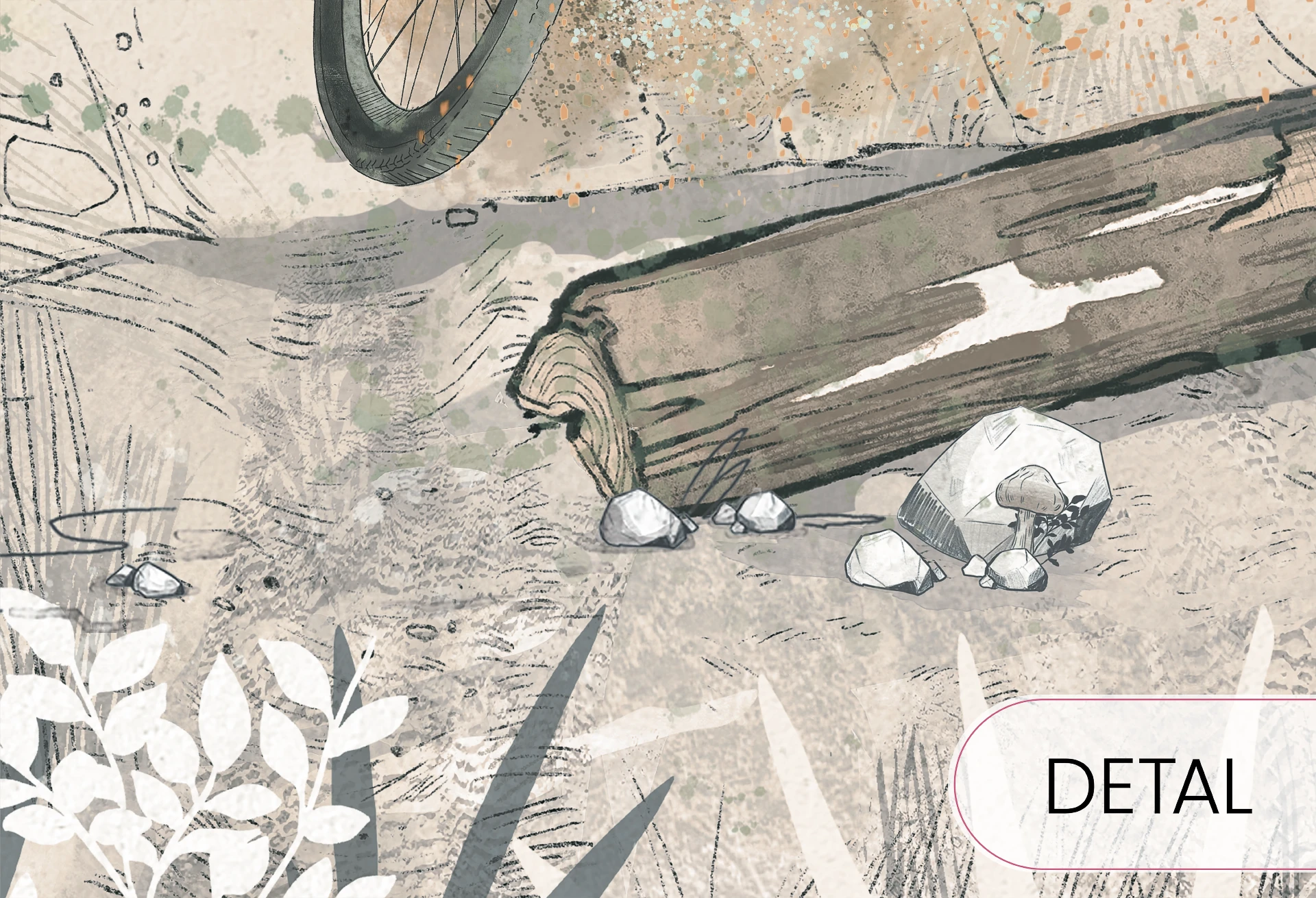 BIKE ROAD - tapeta do pokoju dla chłopca z rowerami górskimi