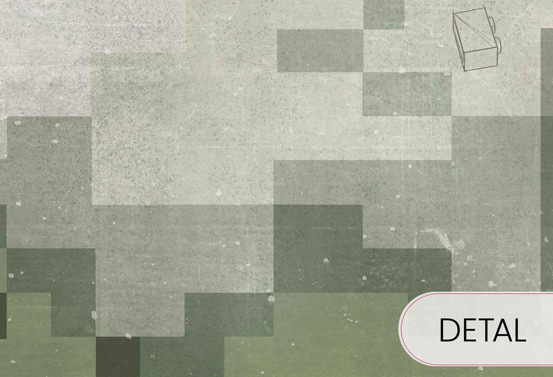 GREEN BLOCKS - fajna tapeta dla chłopaków