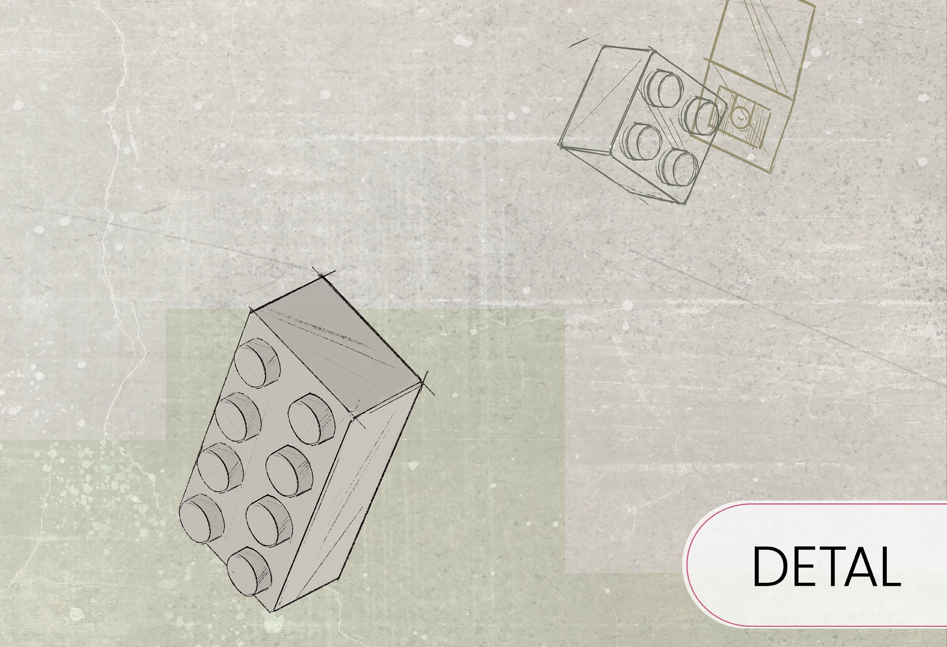 GREEN BLOCKS - fajna tapeta dla chłopaków