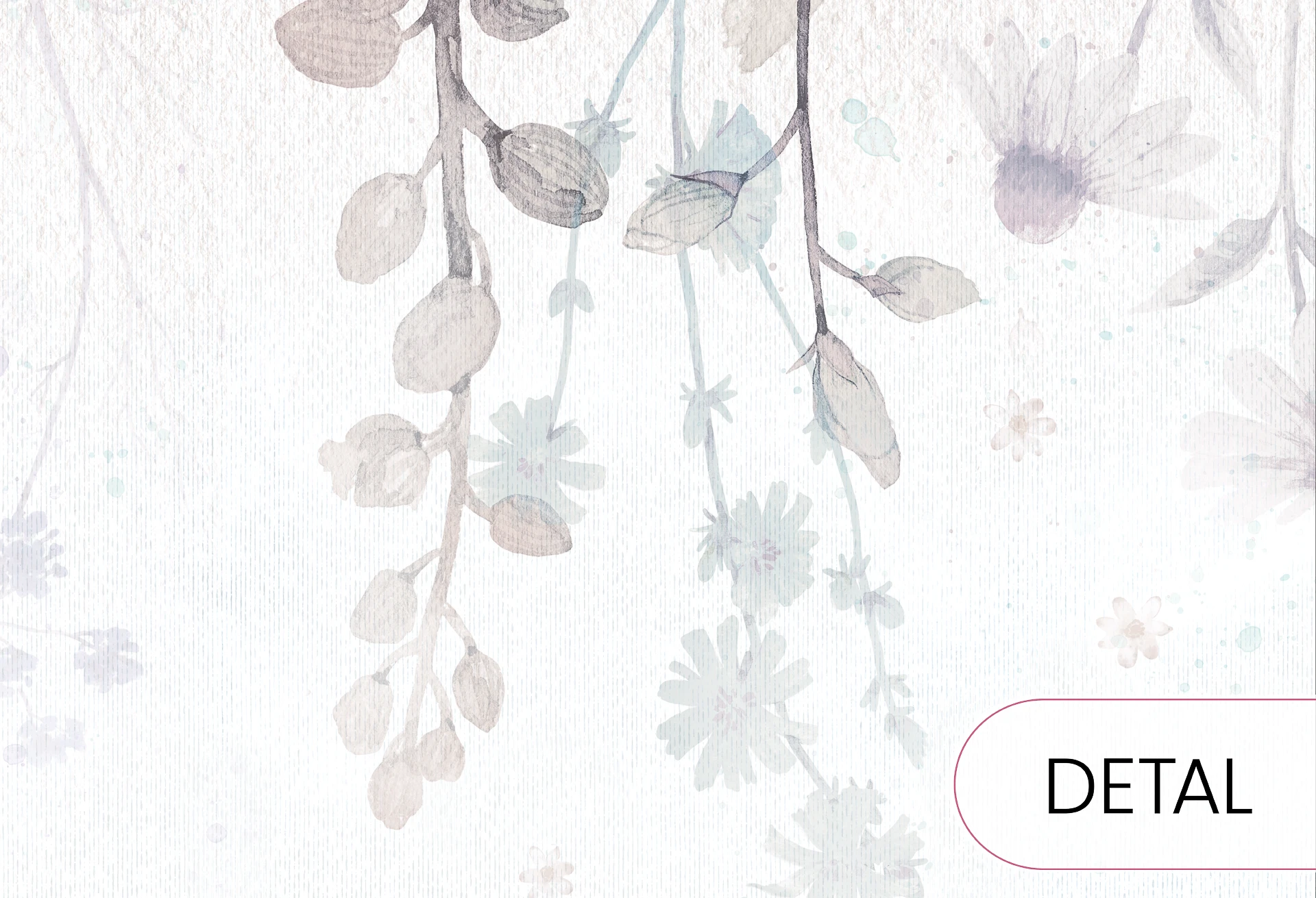 BLOOM UP - purple - tapeta dla dziewczynki z łąką