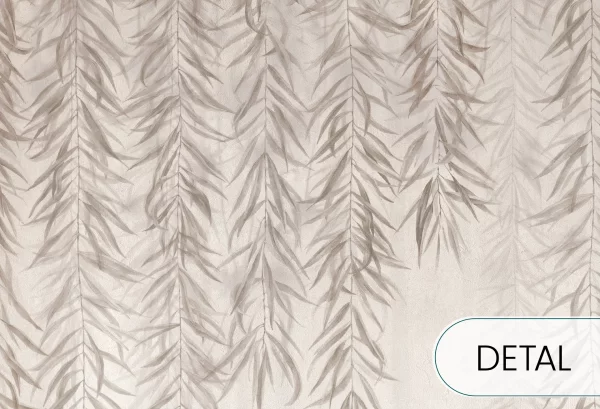 BOTANICA - beige - tapeta z motywem natury do salonu lub sypialni - detal