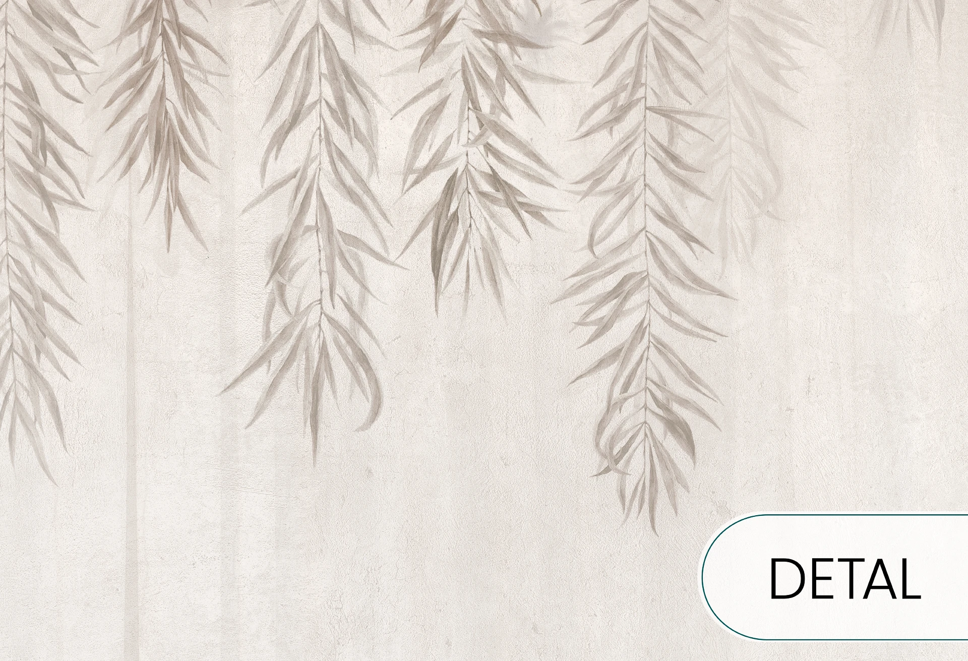 BOTANICA - beige - tapeta z motywem natury do salonu lub sypialni